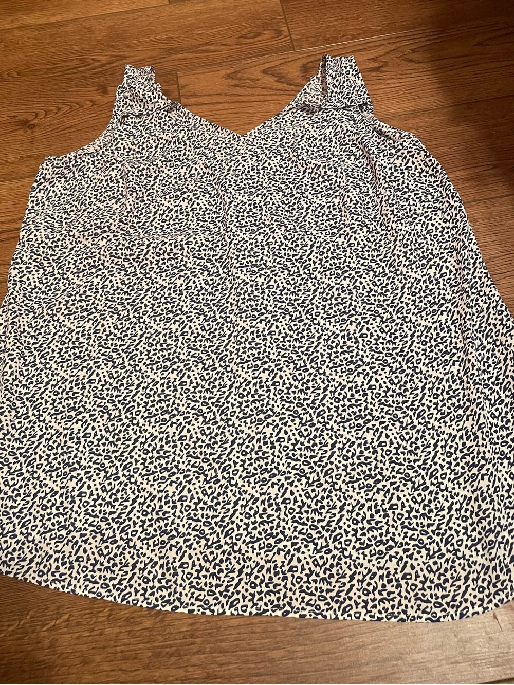 Seraphine The Work Edit Navy Animal Print Maternity Nursing Tank/Blouse US Size